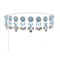 N-8451 2 Styles Blue Acrylic Gemstone Coin Tassel Waist Belly Chains Body Jewelry Accessories