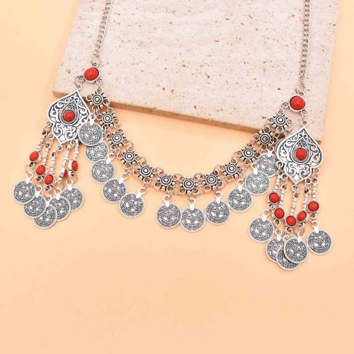 F-1231 Vintage Women Hair Jewelry Ethnic Long Tassel Chains Headband Feminina