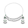 F-1232 Bohemian Red Blue Green Women Hair Jewelry Ethnic Coin Tassel Chains Headband