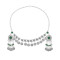 F-1232 Bohemian Red Blue Green Women Hair Jewelry Ethnic Coin Tassel Chains Headband