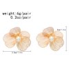 E-6778 Flower Women Clips Earrings Baroque Elegant Pearl Alloy Hollow Earrings