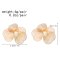 E-6778 Flower Women Clips Earrings Baroque Elegant Pearl Alloy Hollow Earrings