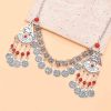 F-1238 Retro Silver Coin Pendant Tassel Forehead Chain Bohemian Coin Hair Accessories