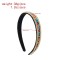 F-1240 Colorful BeadsTurquoise Crystal Chain Hair Hoop Headwear for Women