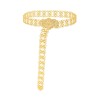 N-8454 Traditional Arab Ethnic Golden Hollow Flower Waist Belly Chains Body Jewelry