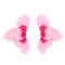 E-6780 N-8456 Pink Enamel Flower Women's Earring Necklace Set Exaggerated Flower Manifesto