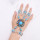 B-1375 Bohemian Ethnic Women Bracelets Vintage Acrylic Finger Cuff Statement Bracelets