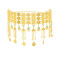 N-8458 3-Layer Gold Coin Long Chains Tassel Metal Waist Belly Chains Body Jewelry Accessories