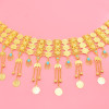 N-8458 3-Layer Gold Coin Long Chains Tassel Metal Waist Belly Chains Body Jewelry Accessories