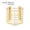B-1377 Fashionable and exaggerated multi-layer frosted metal opening bracelet for girls, high-end alloy bracelet