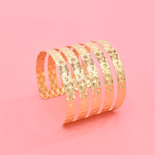 B-1376 Golden Multi-layer Hollow Arm Bracelet Punk Simple Jewelry