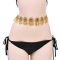 N-8464  Ethnic Colorful Crystal Golden Silver Alloy Women Belly Waist Chains