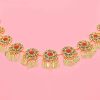 N-8464  Ethnic Colorful Crystal Golden Silver Alloy Women Belly Waist Chains