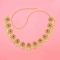 N-8464  Ethnic Colorful Crystal Golden Silver Alloy Women Belly Waist Chains