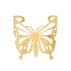 B-1379 Golden Butterfly Hollow Bracelet Punk Simple Jewelry