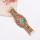 B-1383 Ethnic Colorful Brown Acrylic Beads Bracelet for Women Party Jewelry Accessories