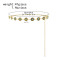 N-8469 Ethnic coins inlaid with gemstones, gold and silver alloy, women's waist chain
