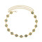 N-8469 Ethnic coins inlaid with gemstones, gold and silver alloy, women's waist chain