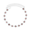 N-8469 Ethnic coins inlaid with gemstones, gold and silver alloy, women's waist chain