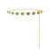 N-8469 Ethnic coins inlaid with gemstones, gold and silver alloy, women's waist chain