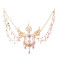 F-1253 Ethnic Women Hair Jewelry Acrylic Pendant Long Tassel Headband