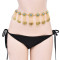 N-8471 Acrylic Women Body Jewelry Vintage Coin Tassel Ethnic Bohemian Waist Chains