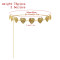 N-8472 2 Styles Vintage Gold Heart Shaped Metal Waist Chains Body Jewelry