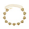 N-8472 2 Styles Vintage Gold Heart Shaped Metal Waist Chains Body Jewelry