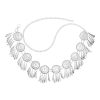 N-8473 Women's body jewelry retro coin conical tassel ethnic Bohemian waist chain