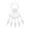 B-1347 Gold/Silver Ethnic Indian Alloy Skeleton Dance Fingertip Metal Hollow Long Chain Pull Finger Bracelet