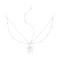 F-1254 Bright silver ethnic women's hair accessory acrylic pendant long tassel headband