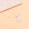 F-1254 Bright silver ethnic women's hair accessory acrylic pendant long tassel headband