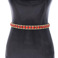 N-8477 Minimalist Crystal Chain Waist Belly Chains Body Jewelry