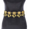 N-8476 Vintage Ethnic Heart Pattern Leaf Tassel Women Body Belly Waist Chains Jewelry