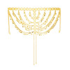 N-8478 3 Types Golden Sequin Long Chain Tassel Headpieces Hair Accessories
