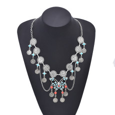 N-8480 Vintage Ethnic Colorful Beads Butterfly Necklace for Women Jewelry Accessories