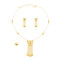 N-8481 Women Jewelry Sets Alloy Tassel Drop Earrings + Chains Necklace 2 PC Sets