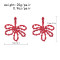 E-6785 Acrylic handmade bead pearl earrings woven with simple crystal five leaf flower earrings for women