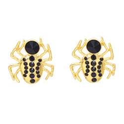 N-6786 Spider Ear Studs Women Rhinestone Metal Stud Earring Feminina