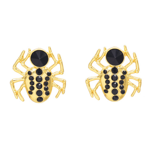 N-6786 Spider Ear Studs Women Rhinestone Metal Stud Earring Feminina