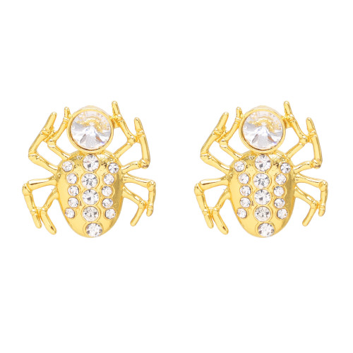 N-6786 Spider Ear Studs Women Rhinestone Metal Stud Earring Feminina