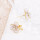 E-6789 Pink crystal flower new Chinese style earrings for women, light luxury and high-end earrings