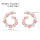 E-6788 Rhinestone Women Stud Earrings Circle Elegant Wedding Statement Charms Earrings