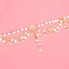N-8486 New European and American sexy body accessories body chain coin flower water droplet multi-layer tassel waist chain for women