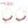 E-6790 Circle Women Earrings Acrylic Pendant Bohemian Ethnic Statement Drop Earrings