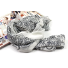 New blue and white porcelain vintage style  flower 4colors chiffon long scarf C-0044