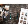 N-3767 fashion vintage green gem bronze multilayer chain collar necklace for women