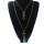 N-5716 New European Fashion Popular Multilayer Gold Plated Nature Stone Pendant  Long Chain Necklace