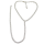 N-6732 2 Color New Fashion Golden Silver Plated Geometric Crystal Pendant Link Chain Y Necklace For Women & Girls Jewelry