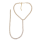 N-6732 2 Color New Fashion Golden Silver Plated Geometric Crystal Pendant Link Chain Y Necklace For Women & Girls Jewelry